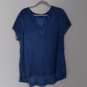 Torrid Blue Cap Sleeve Tunic Top